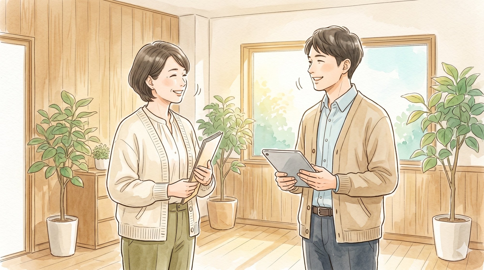 児相職員とPORTEスタッフが話し合う