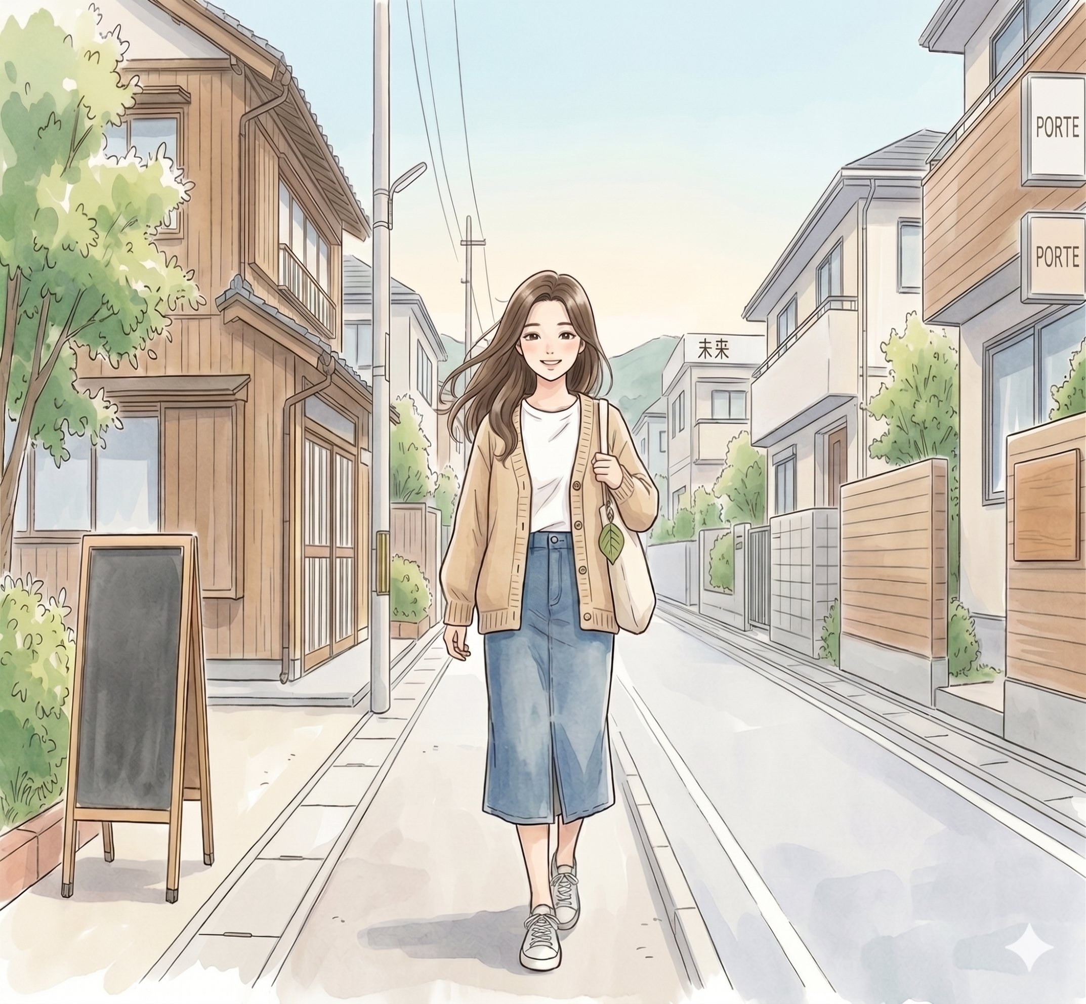 街を歩く若者