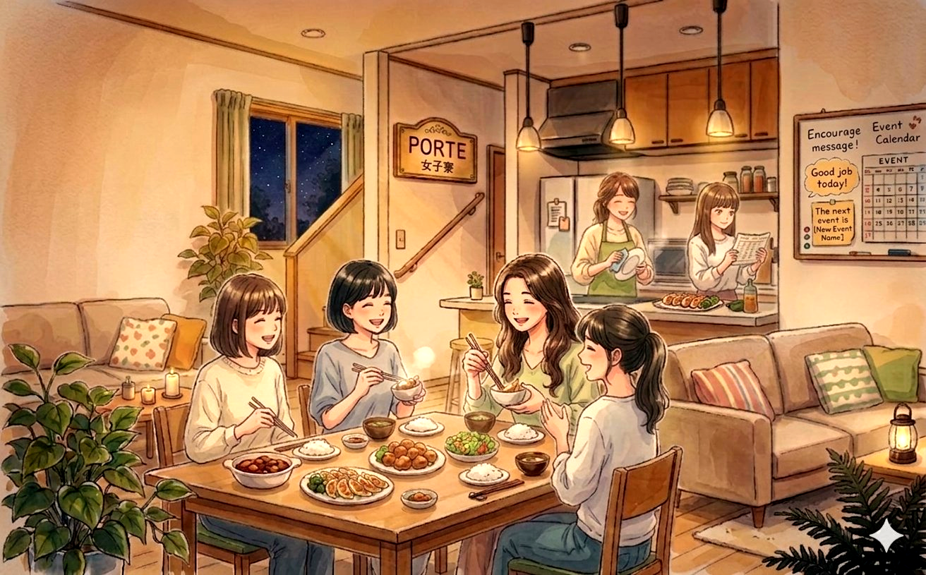 帰宅後の夕食