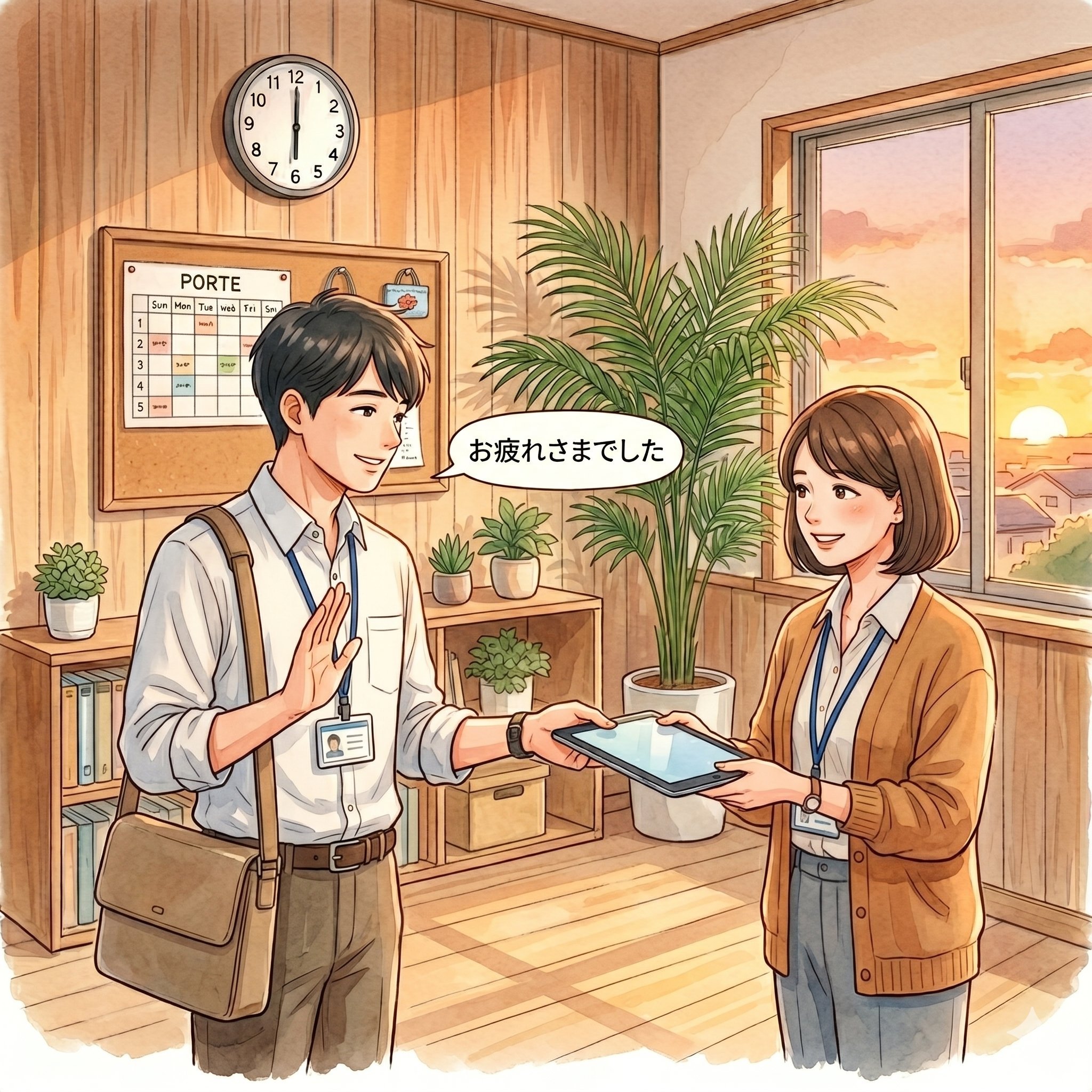 引き継ぎ・退勤